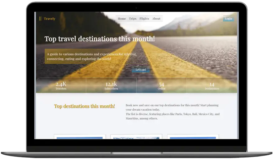 Travel website